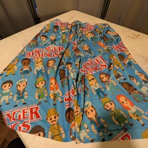 Men's Blue Stranger Things Pajama Bottoms